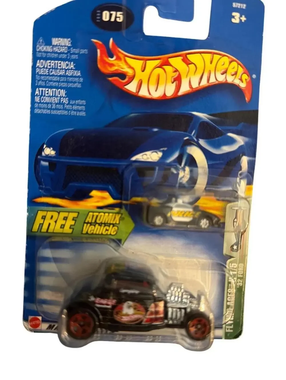 Hot Wheels Flying Aces 32 Ford Die-Cast Car & Bonus Atomic Police Vehicle - 075